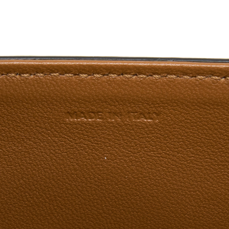 Celine Medium Triomphe Bag in Textile Natural Calfskin GHW