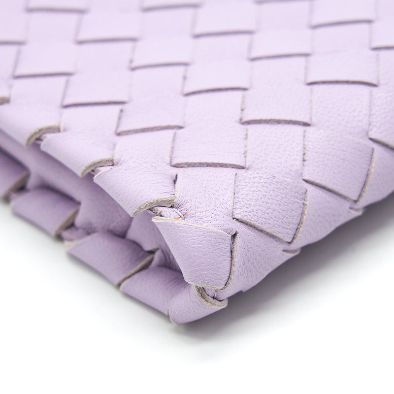 Bottega Veneta Fold Clutch Light Purple