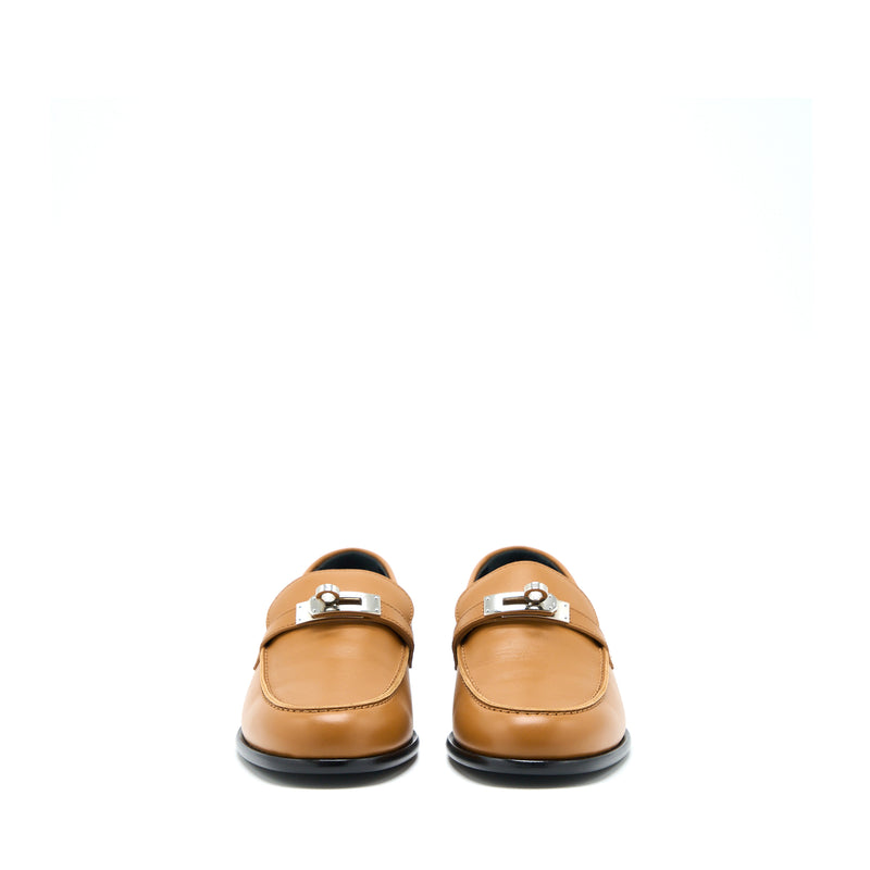 Hermes Size 37.5 Femme Destin Loafer Calfskin Natural SHW