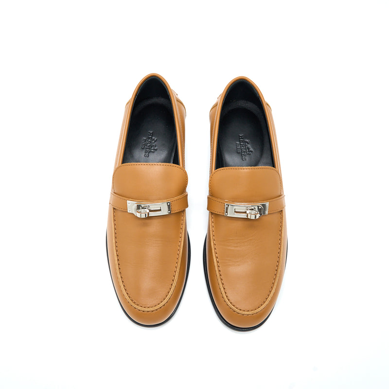 Hermes Size 37.5 Femme Destin Loafer Calfskin Natural SHW