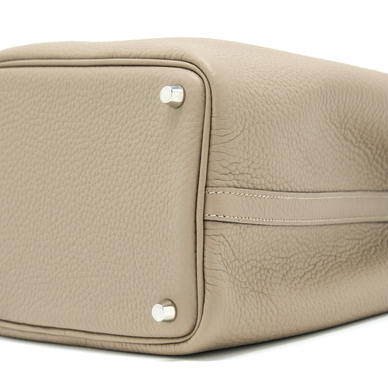 Hermes Picotin 18 Clemence 81 Gris Tourt SHW Stamp U