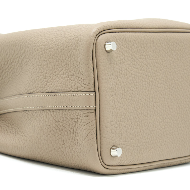 Hermes Picotin 18 Clemence 81 Gris Tourt SHW Stamp U