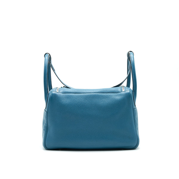 Hermes Lindy 30 Blue Jean SHW