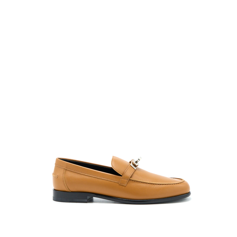 Hermes Size 37.5 Femme Destin Loafer Calfskin Natural SHW