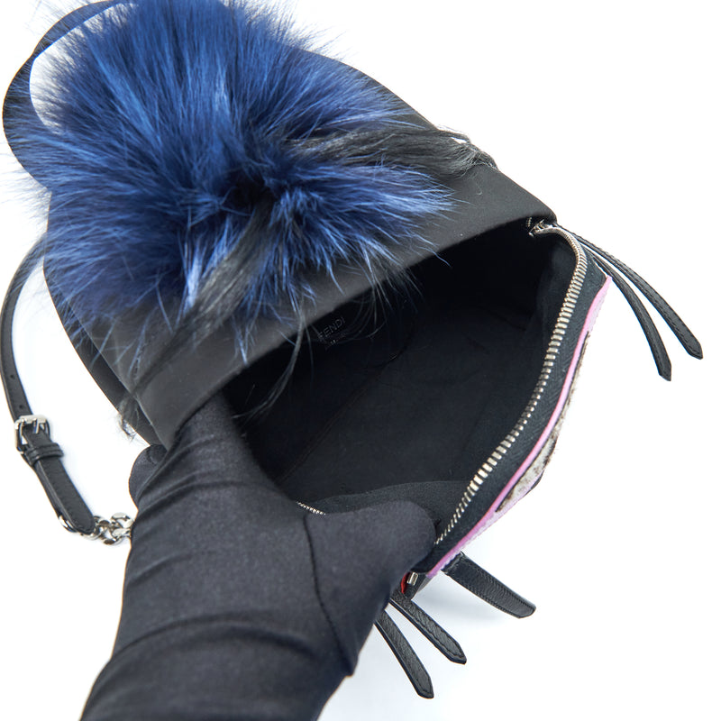 fendi mini monster plush backpack Fendi Mini Monster Backpack Black/ Multicolour SHW