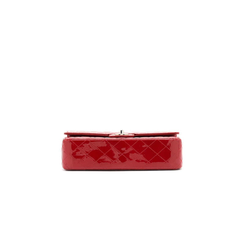 Chanel Medium Classic Double Flap Bag Patent Leather Red SHW