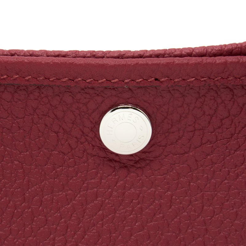 Hermes Garden Party 30 Country K1 Rouge Grenat SHW Stamp Z