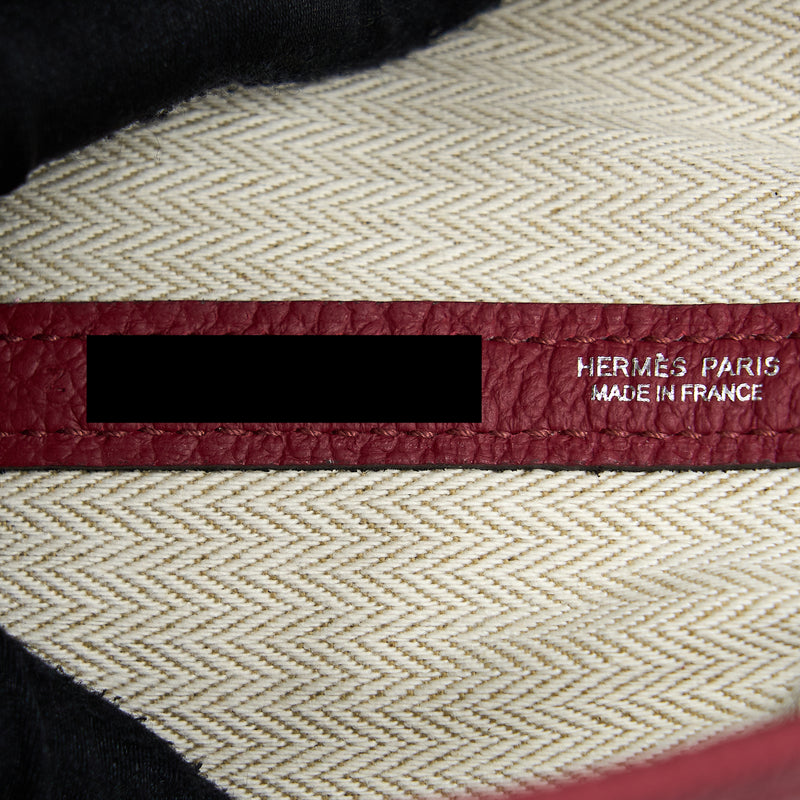 Hermes Garden Party 30 Country K1 Rouge Grenat SHW Stamp Z