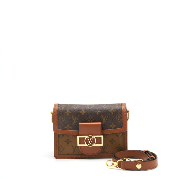 Louis Vuitton Dauphine Shoulder Bag Reverse Monogram Canvas Mini Brown