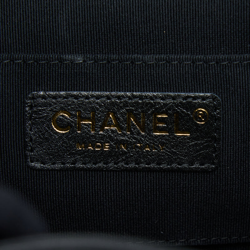 Chanel 22C Mini Duma Backpack Aged Calfskin Black LGHW (Microchip)