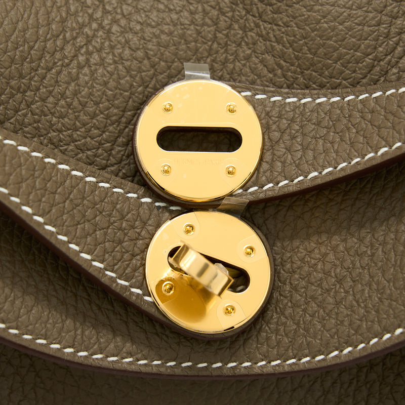 Hermes Lindy 26 Clemence Etoupe GHW Stamp U