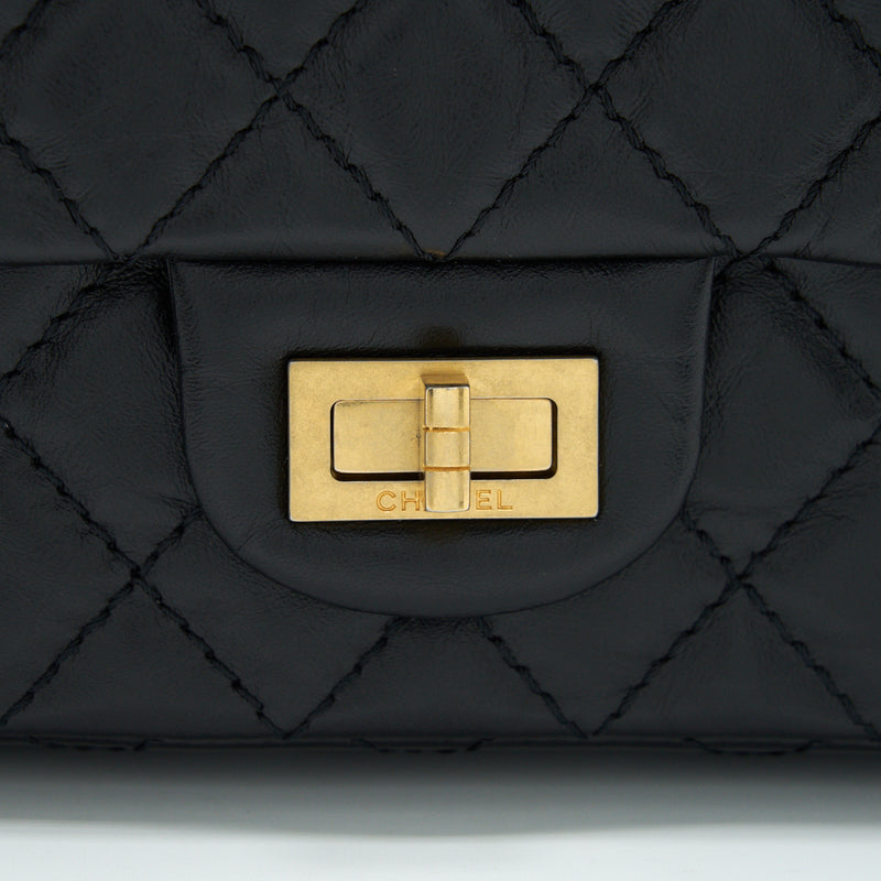 Chanel Small Reissue 2.55 Flap Bag Black Brushed GHW