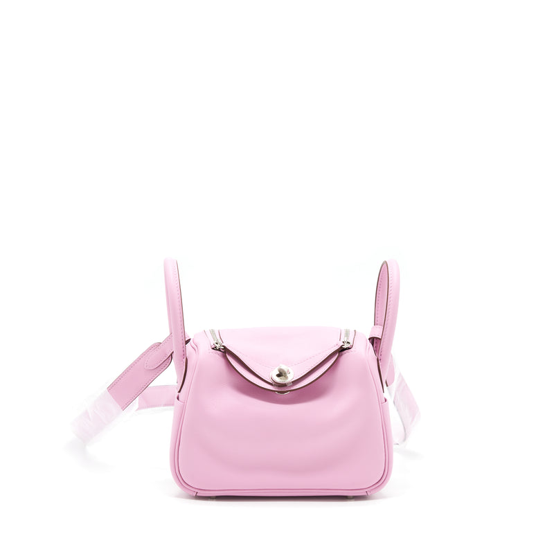Hermes Mini Lindy Swift X9 Mauve Sylvestre SHW Stamp U