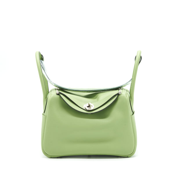 Hermes Lindy 26 Evercolor Vert Criquet SHW Stamp Z