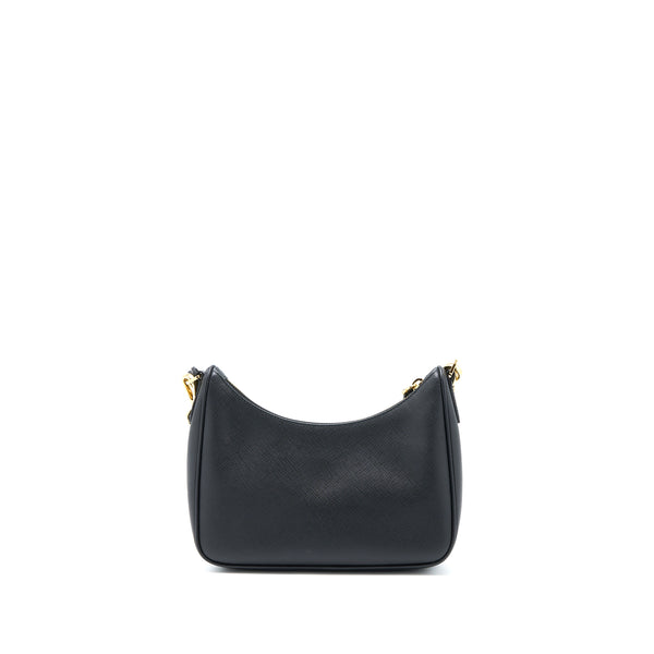 Prada Re-Edition 2005 Saffiano Black GHW