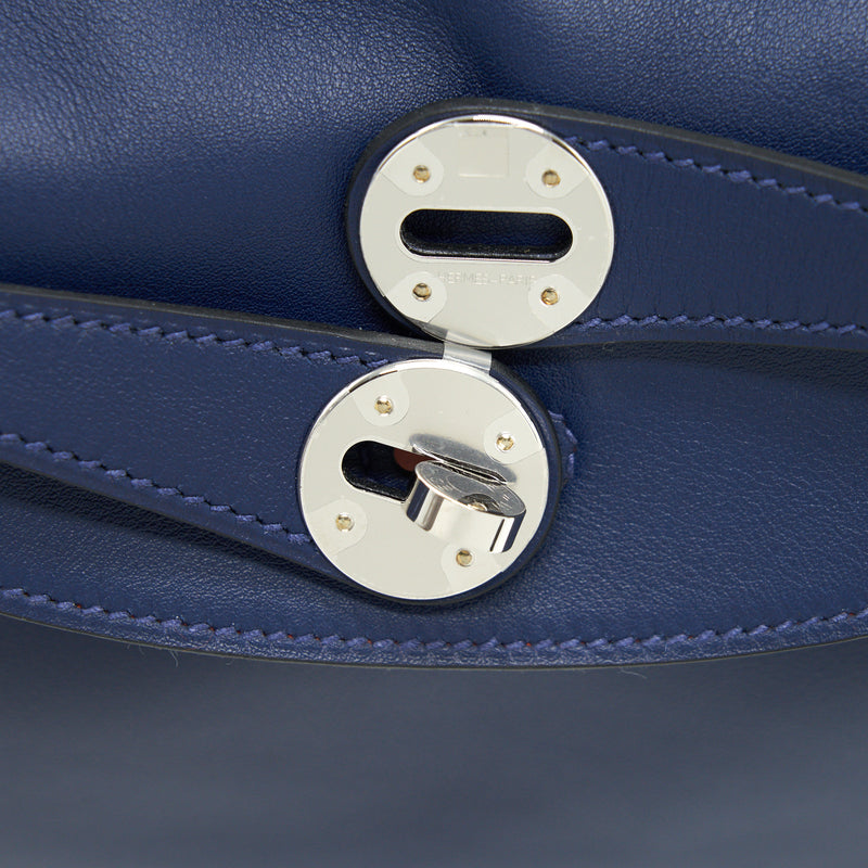 Hermes lindy 26 swift Navy SHW Stamp Y