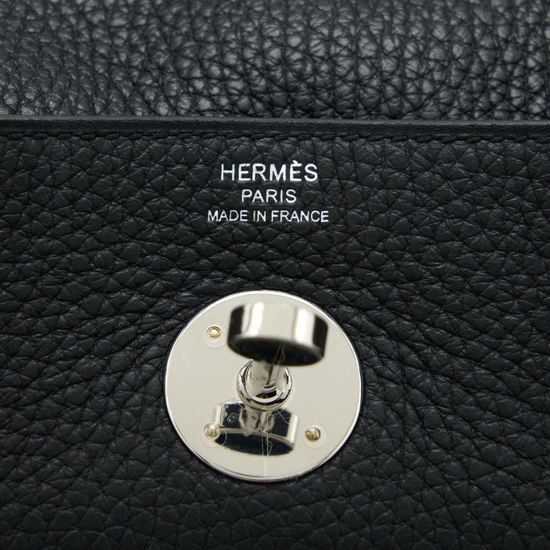 Hermes Lindy 26 Clemence Black SHW Stamp Y