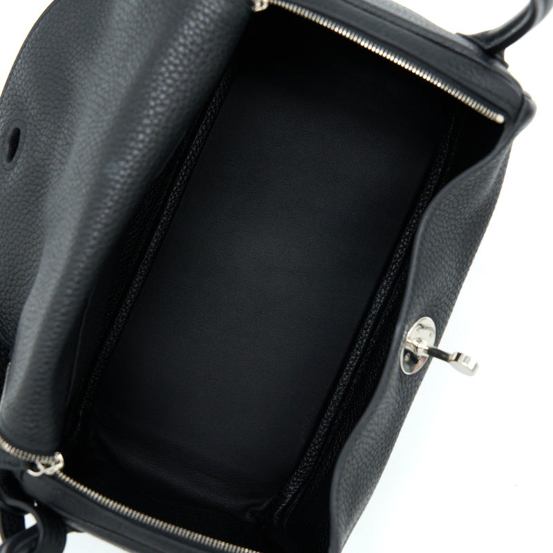Hermes Lindy 26 Clemence Black SHW Stamp Y
