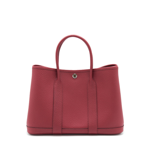 Hermes Garden Party 30 Vache Country K1 Rouge Grenat SHW Stamp U
