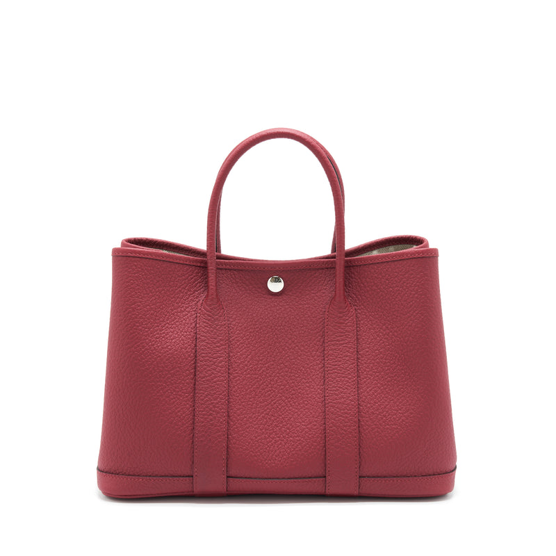 Hermes Garden Party 30 Vache Country K1 Rouge Grenat SHW Stamp U