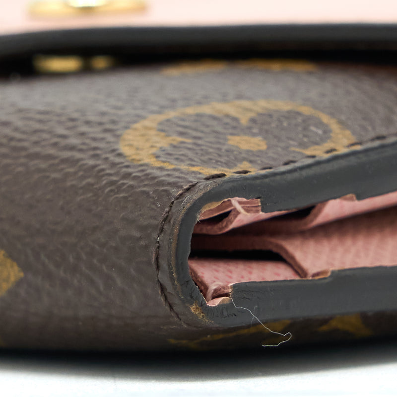 Louis Vuitton Zoe Wallet Monogram Canvas/Rose Ballerine GHW