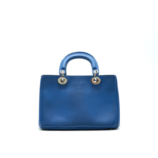 Dior Mini Diorissimo Bag Blue/ Brown with SHW