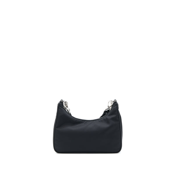 Prada Re-Edition 2005 Re-Nylon Bag Black SHW