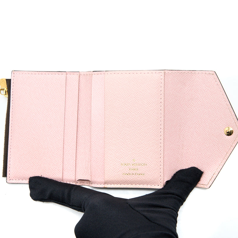 Louis Vuitton Zoe Wallet Monogram Canvas/Rose Ballerine GHW