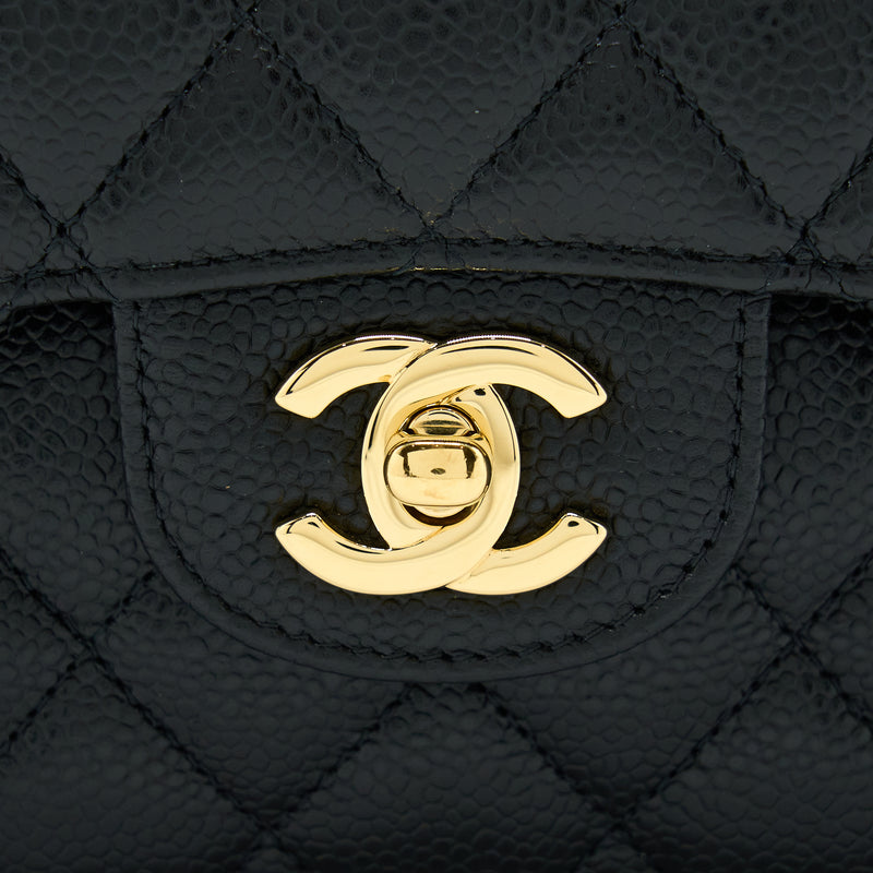 Chanel Small Classic Double Flap Bag Caviar Black GHW