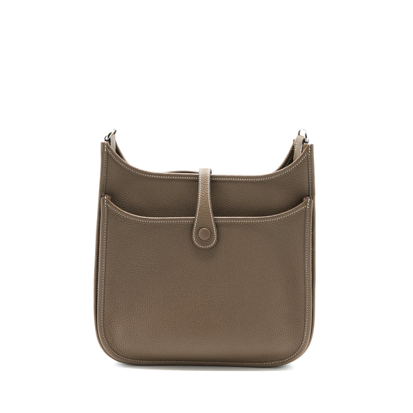 Hermes Evelyne 29 Clemence Etoupe SHW Stamp Y