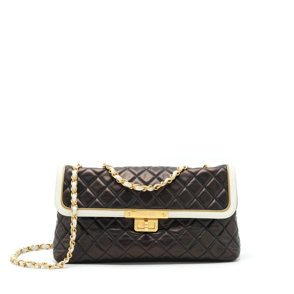 Chanel Vintage Single Flap Bag Lambskin Dark Brown GHW