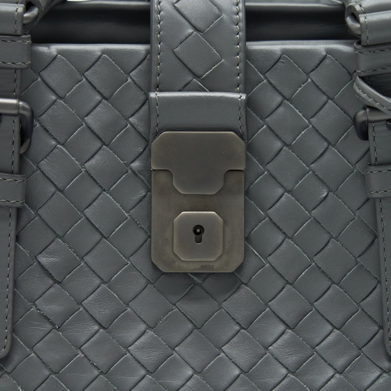 Bottega Veneta Roma Tote Bag Dark Grey Ruthenium Sliver Hardware