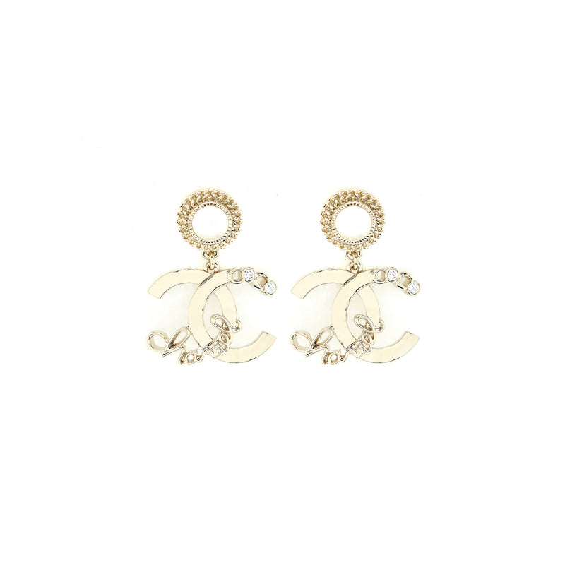 Chanel 22P Pearl Drop And Crystal Earring LGHW