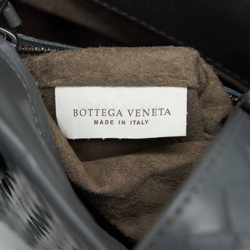 Bottega Veneta Roma Tote Bag Dark Grey Ruthenium Sliver Hardware