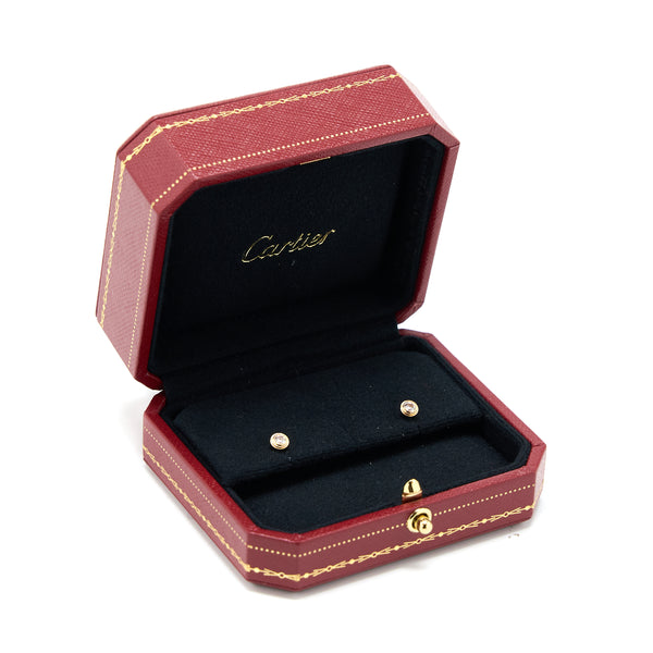 Cartier D’Amour Earrings Rose Gold Diamonds