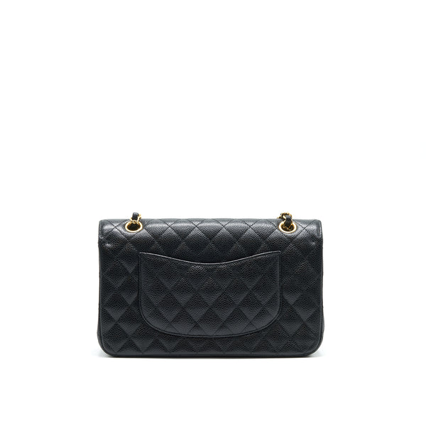 Chanel medium Classic double flap Bag Caviar black GHW serial 25