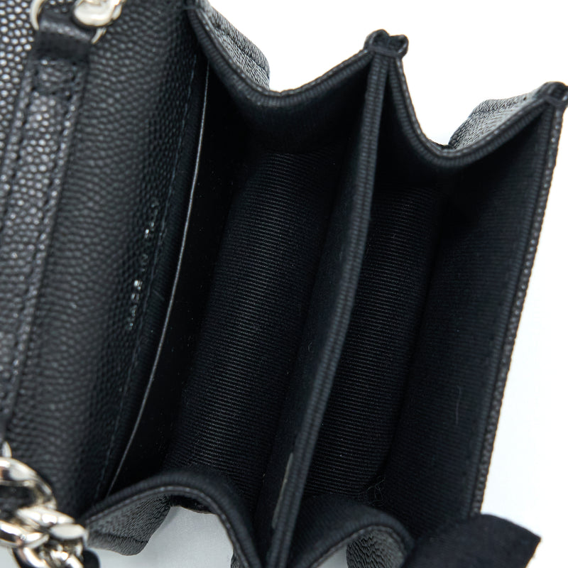 Chanel Clutch With Chain Caviar Black SHW