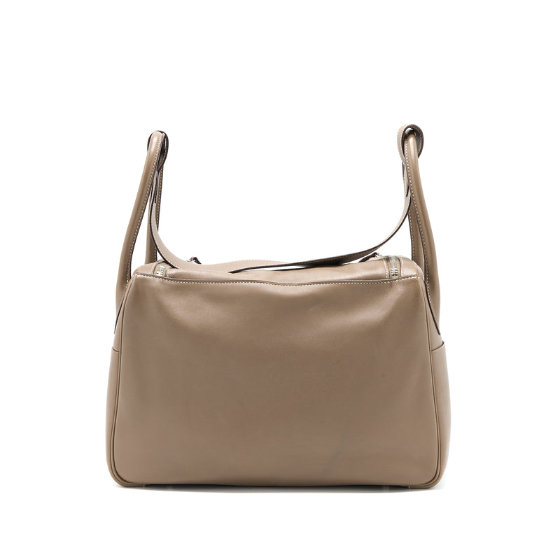 Hermes Lindy 34 Swift Etoupe SHW Stamp Square K