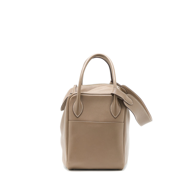 Hermes Lindy 34 Swift Etoupe SHW Stamp Square K