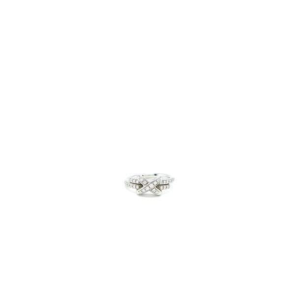 Chaumet Size 50 Jeux De Liens Ring White Gold With Diamonds