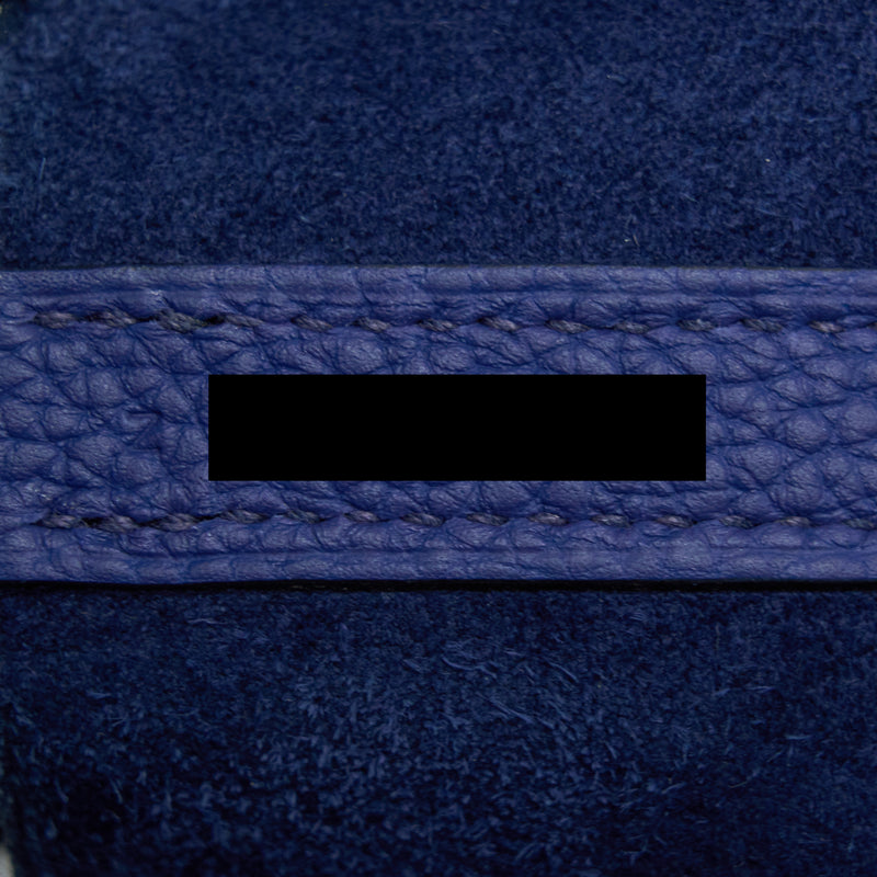 Hermes Picotin 22 Lock Bag Taurillon Maurice Blue Saphir GHW Stamp Z