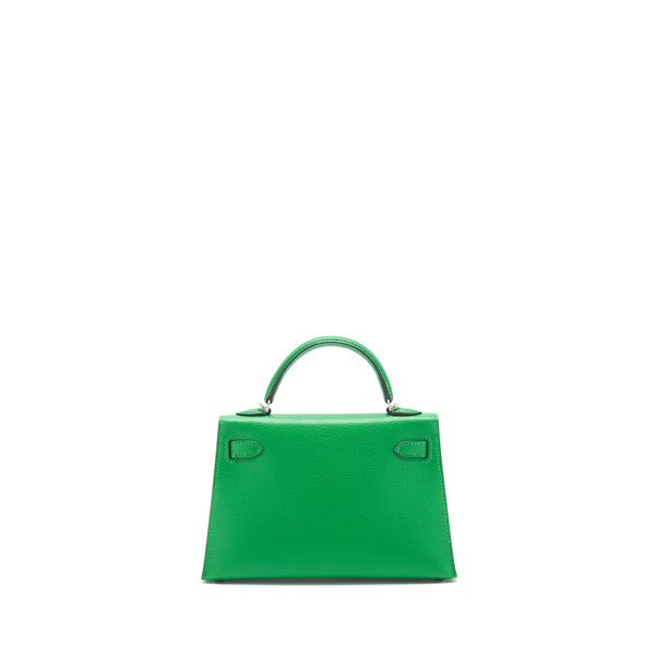 Hermes Mini Kelly 20cm Chevre 1K Bambou SHW Stamp Y