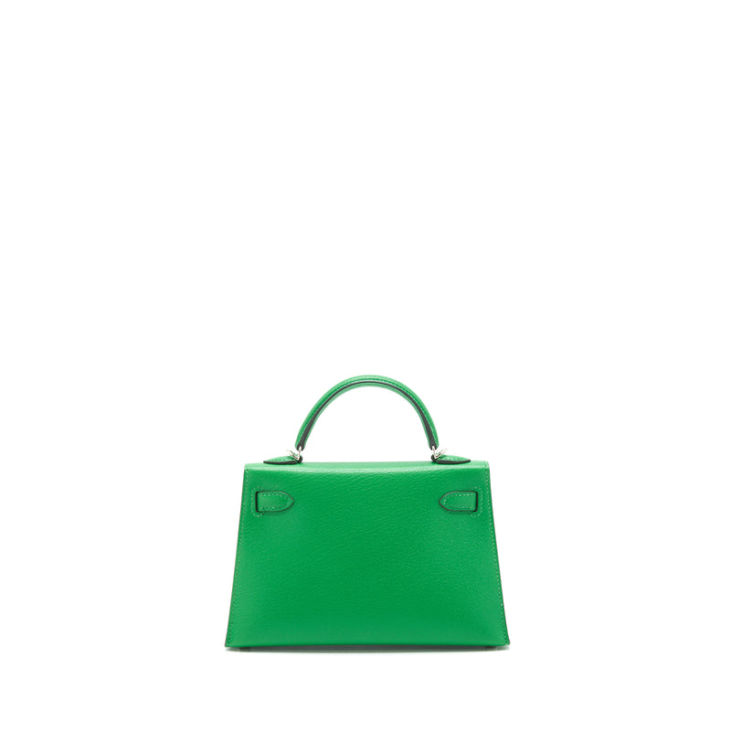Hermes Mini Kelly 20cm Chevre 1K Bambou SHW Stamp Y