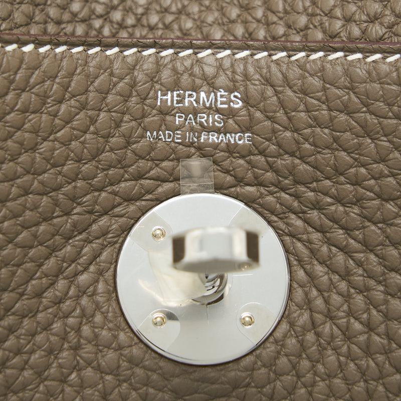 Hermes Lindy 26 Clemence Etoupe SHW Stamp C