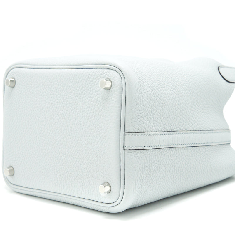 Hermes picotin 18 lock bag Blue Pale SHW Stamp Z