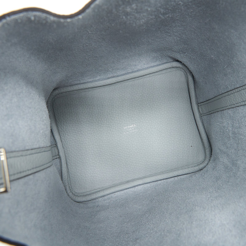 Hermes picotin 18 lock bag Blue Pale SHW Stamp Z