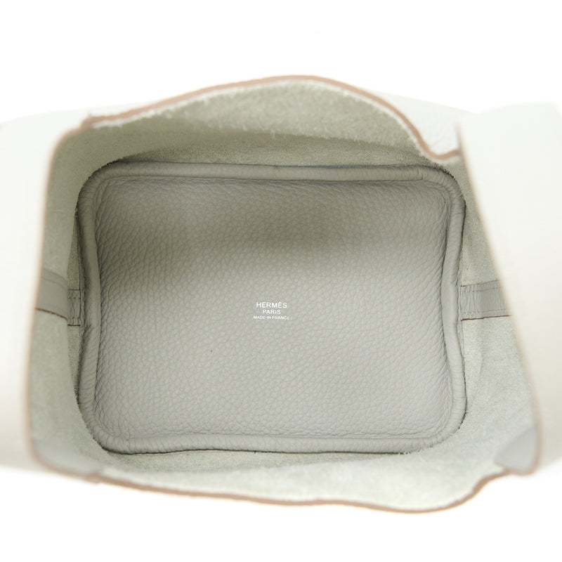Hermes Picotin 18 Lock Bag 80 Gris Perle SHW Stamp U