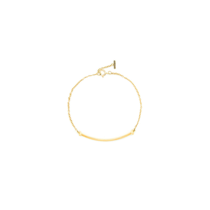 Tiffany Size SM Smile Bracelet Yellow Gold
