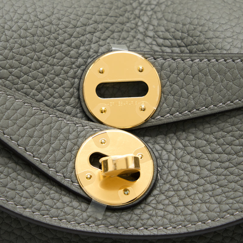 Hermes Lindy 26 Clemence 0L Gris Meyer GHW Stamp U