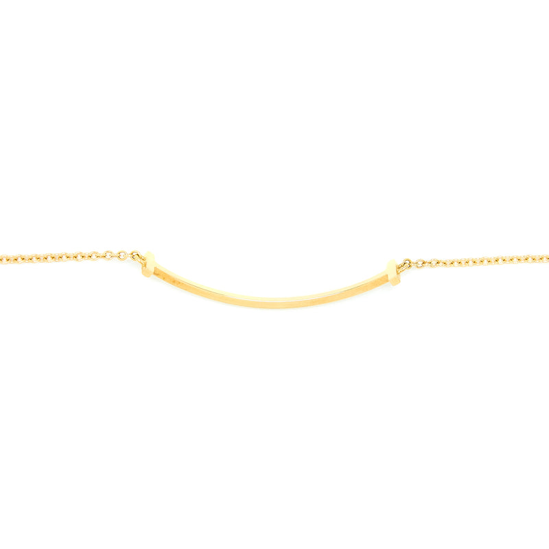 Tiffany Size SM Smile Bracelet Yellow Gold